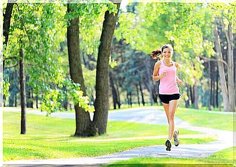 Woman exercising