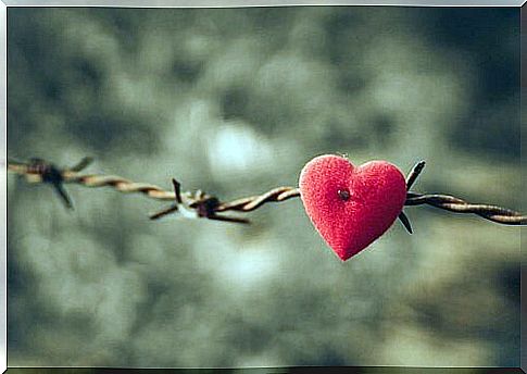 An injured heart is the result of looking at your partner through a magnifying glass